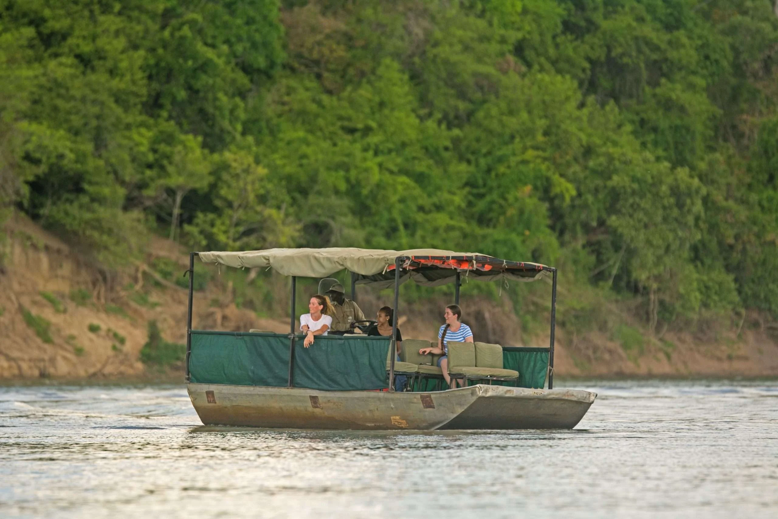 Boat safari in Nyerere National Park